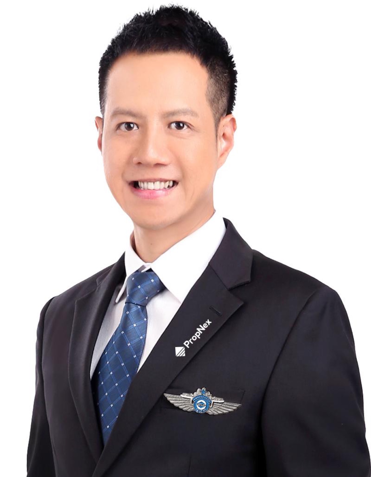 Adrian Lim, principal of Adrian Lim Properties, in his PropNex Ambassador suit